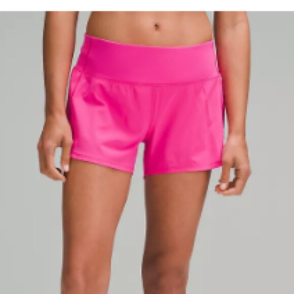 Lululemon Speed Up Mid-Rise Lined Short 4" Sonic Pink Size 12 - Picture 1 of 4